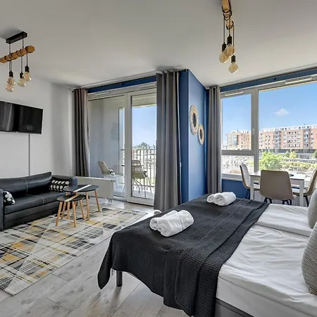 Appartamento Chlebova Riverside & Gym By Downtown Danzica